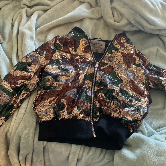 Camo glittered light jacket - Picture 1 of 1